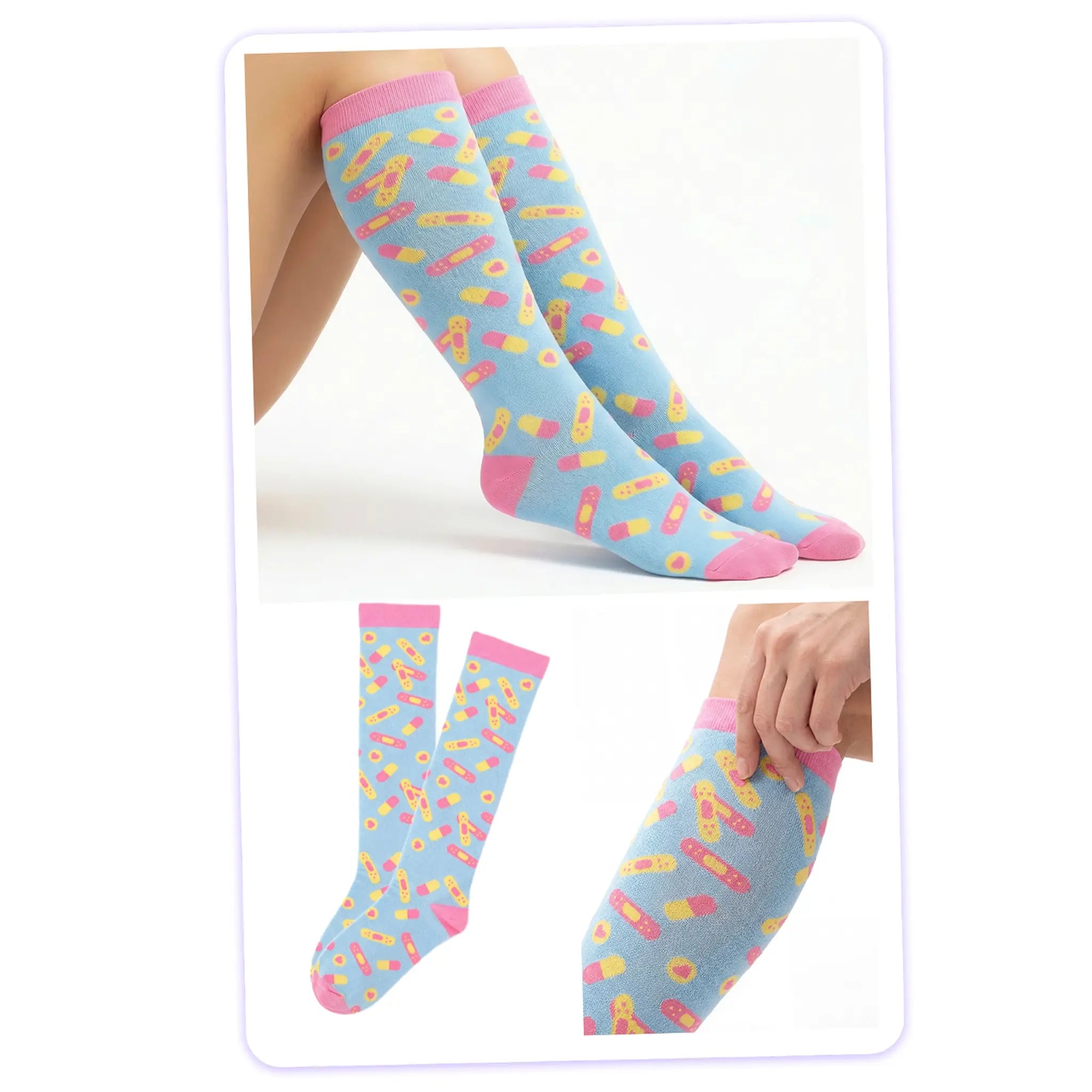 Medias de Compresion Aqua de Nurse is Love para enfermería y sanidad