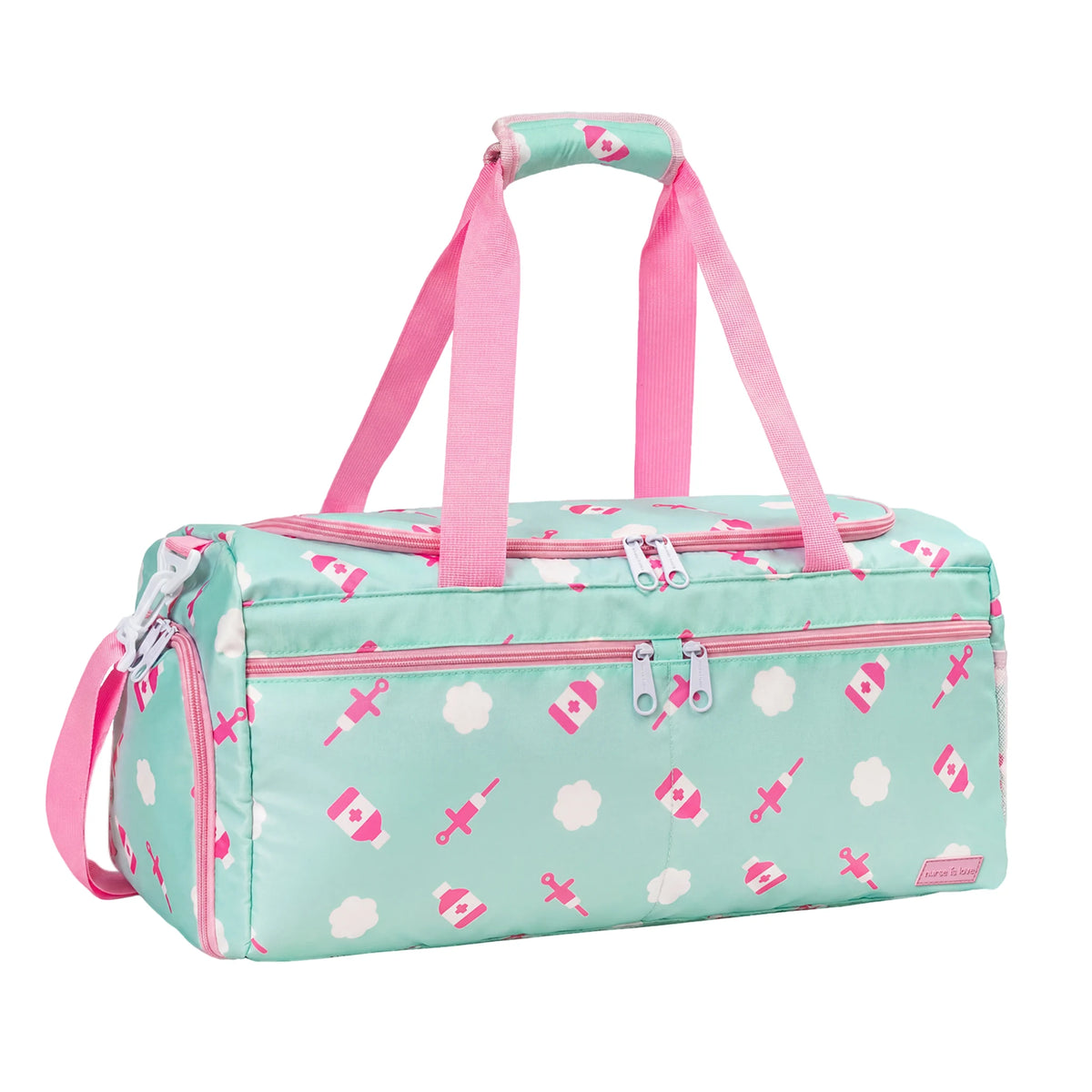 Bolso Deportivo para Enfemeras Aqua Nubes de Nurse is Love para enfermería y sanidad