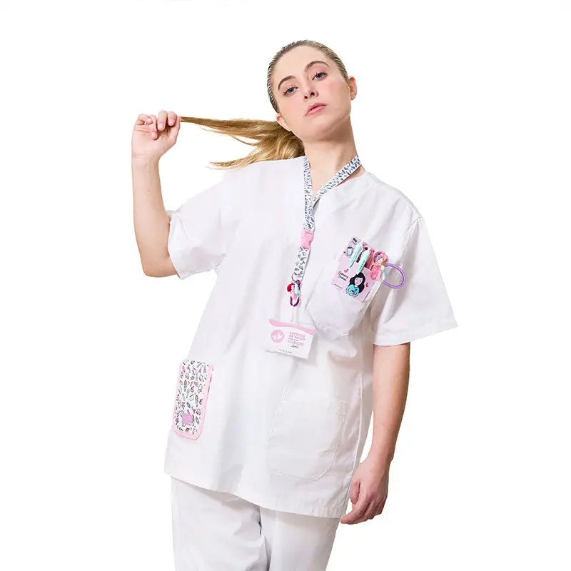Set para Enfermera Lanyard - Tijeras Enfermeria Mayo - Unicornios de Nurse is Love para enfermería y sanidad