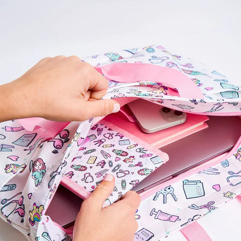 Set para Enfermera Organizador de Bolsillo - Tijeras Enfermeria Mayo - Unicornios de Nurse is Love para enfermería y sanidad