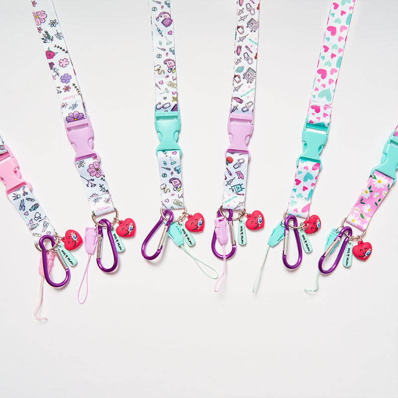 Lanyard Aqua Corazones