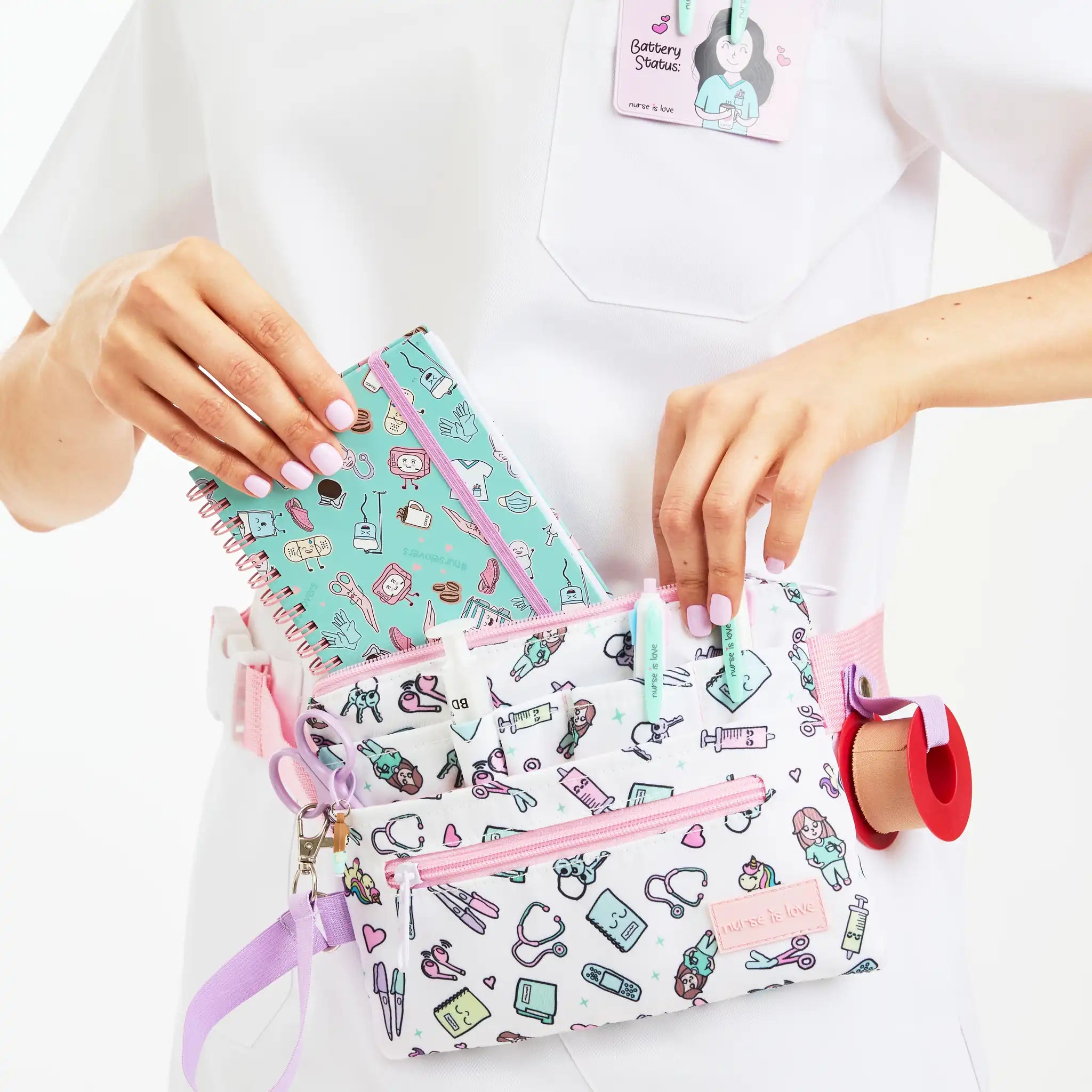 Cuaderno para Enfermeras Aqua de Nurse is Love para enfermería y sanidad