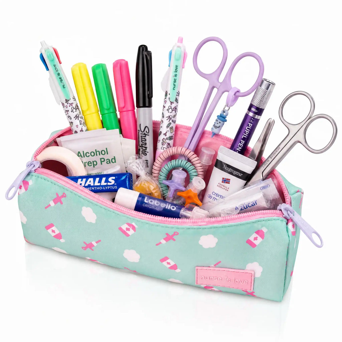 Estuche para Enfemeras Aqua Nubes de Nurse is Love para enfermería y sanidad