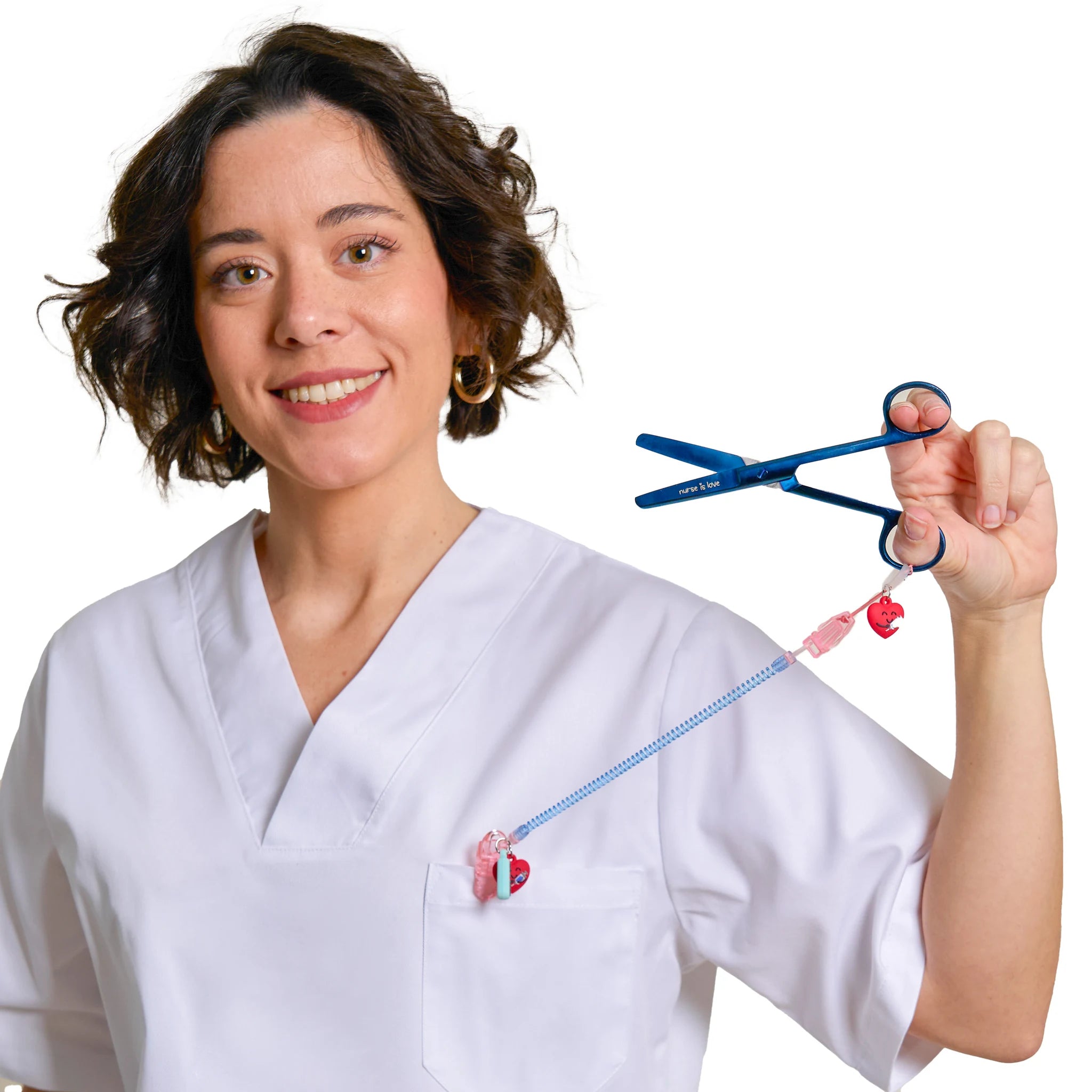 Tijeras Enfermería Mayo Cromium Azul de Nurse is Love para enfermería y sanidad