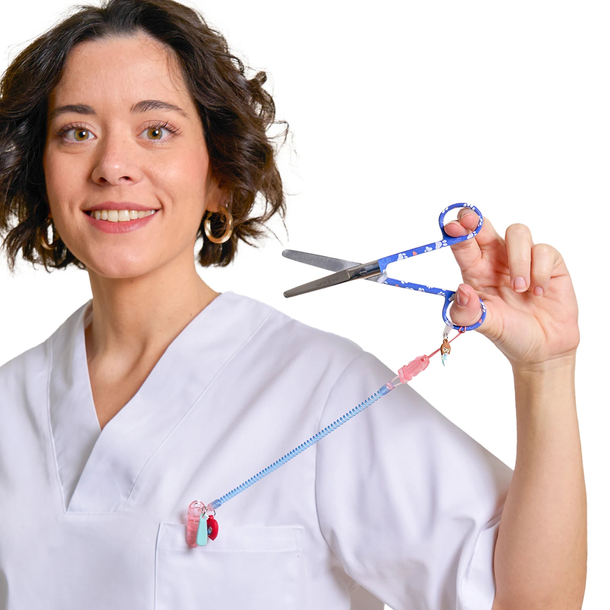 Tijeras Enfermería Mayo Huellas de Perro Azul de Nurse is Love para enfermería y sanidad