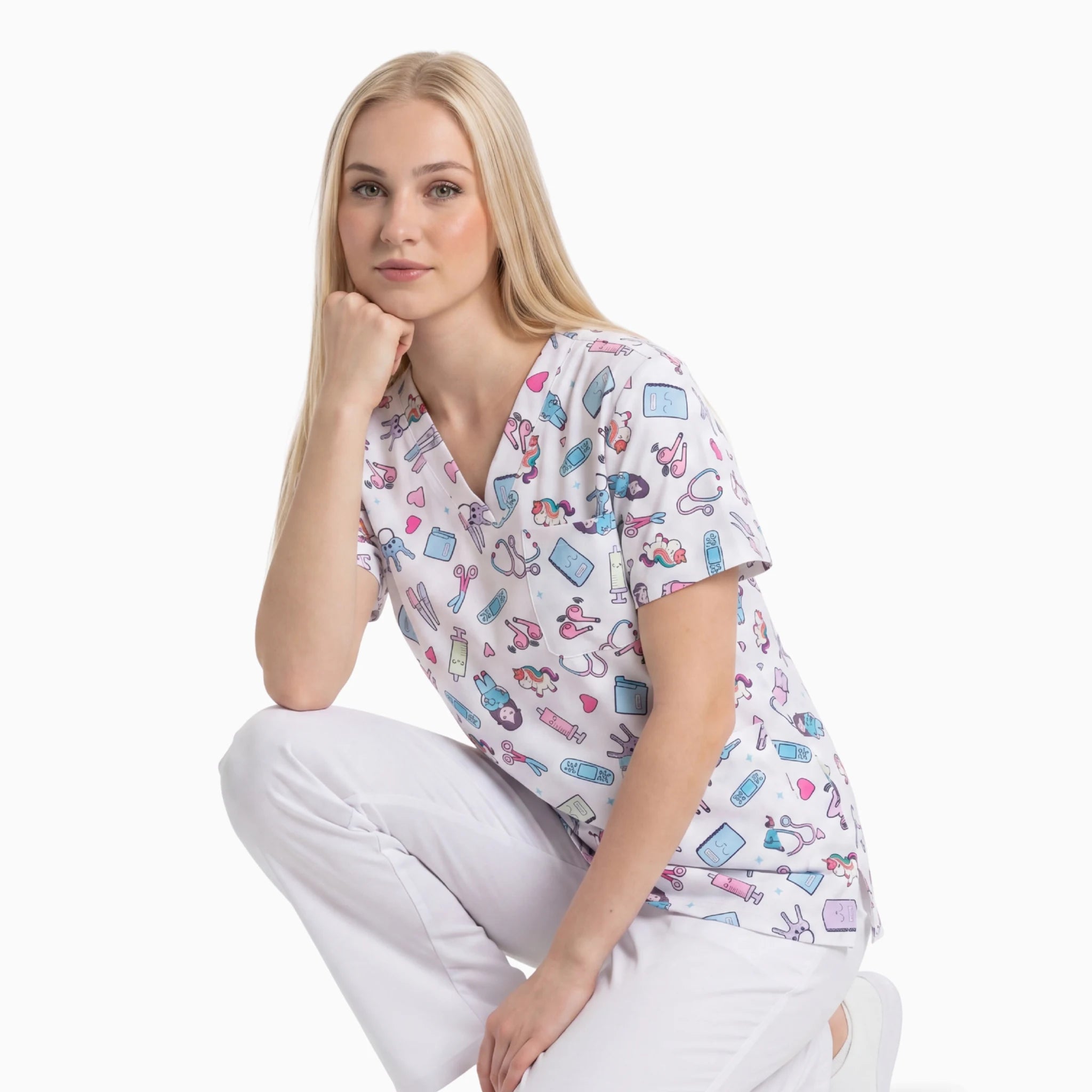 Casaca Unicornio de Nurse is Love para enfermería y sanidad