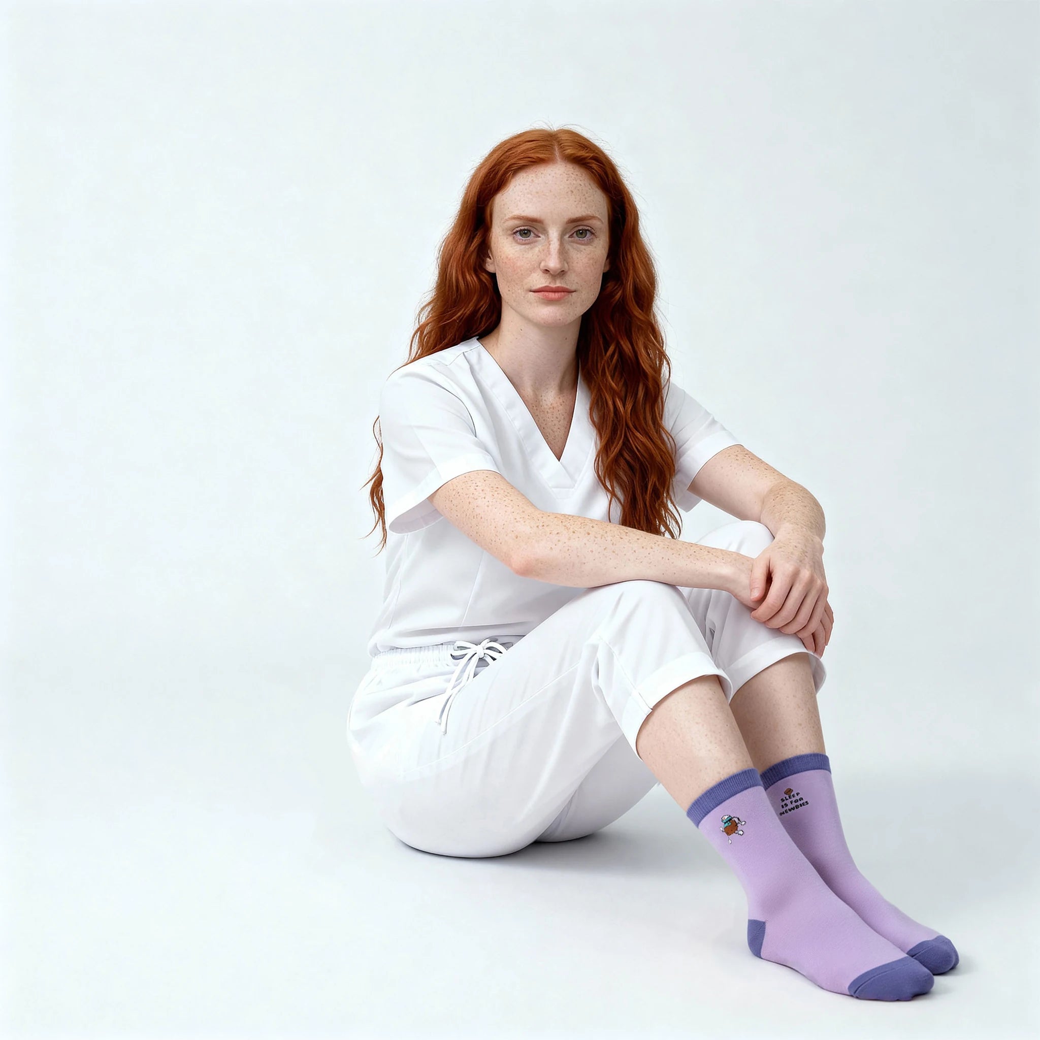 Calcetines Altos para Enfermeras con Dibujos (Set de 3) de Nurse is Love para enfermería y sanidad