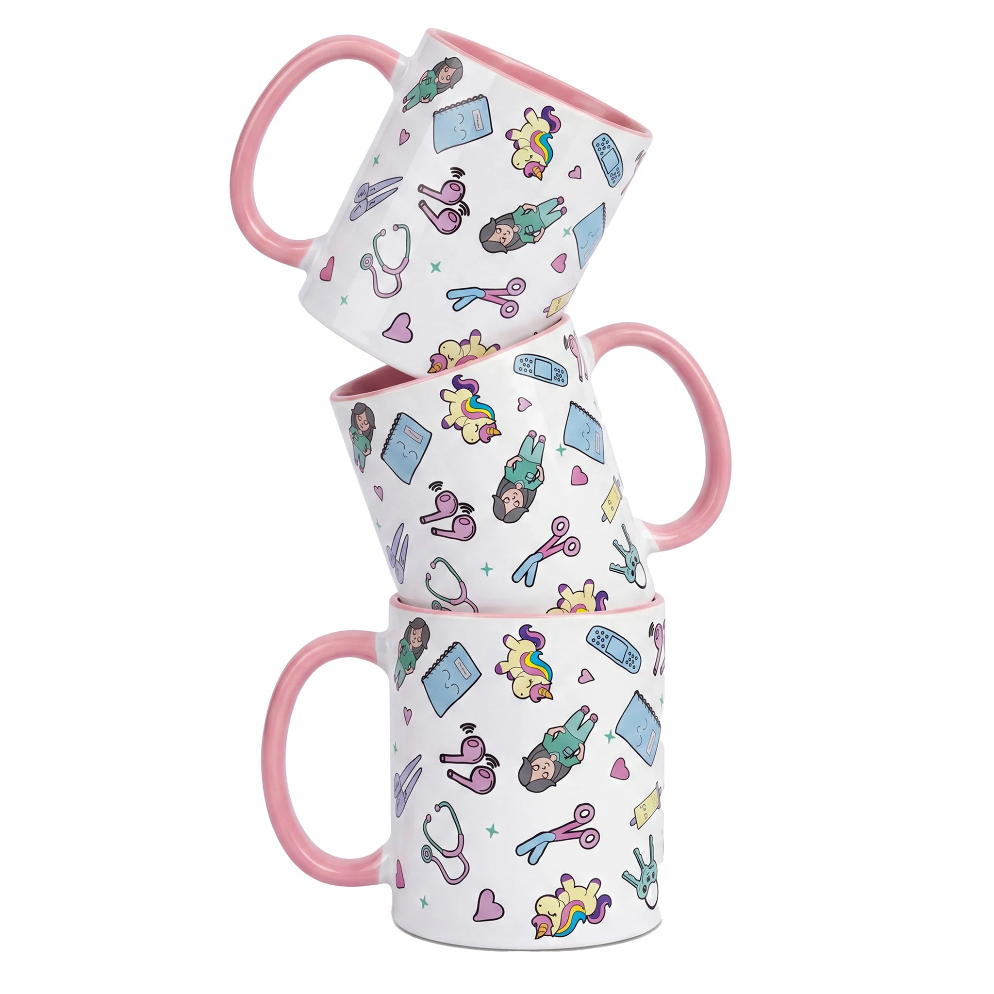 Taza para Enfermeras Unicornios de Nurse is Love para enfermería y sanidad