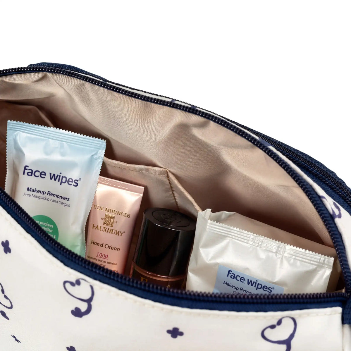 Neceser para Enfemeras Beige Estetoscopio de Nurse is Love para enfermería y sanidad