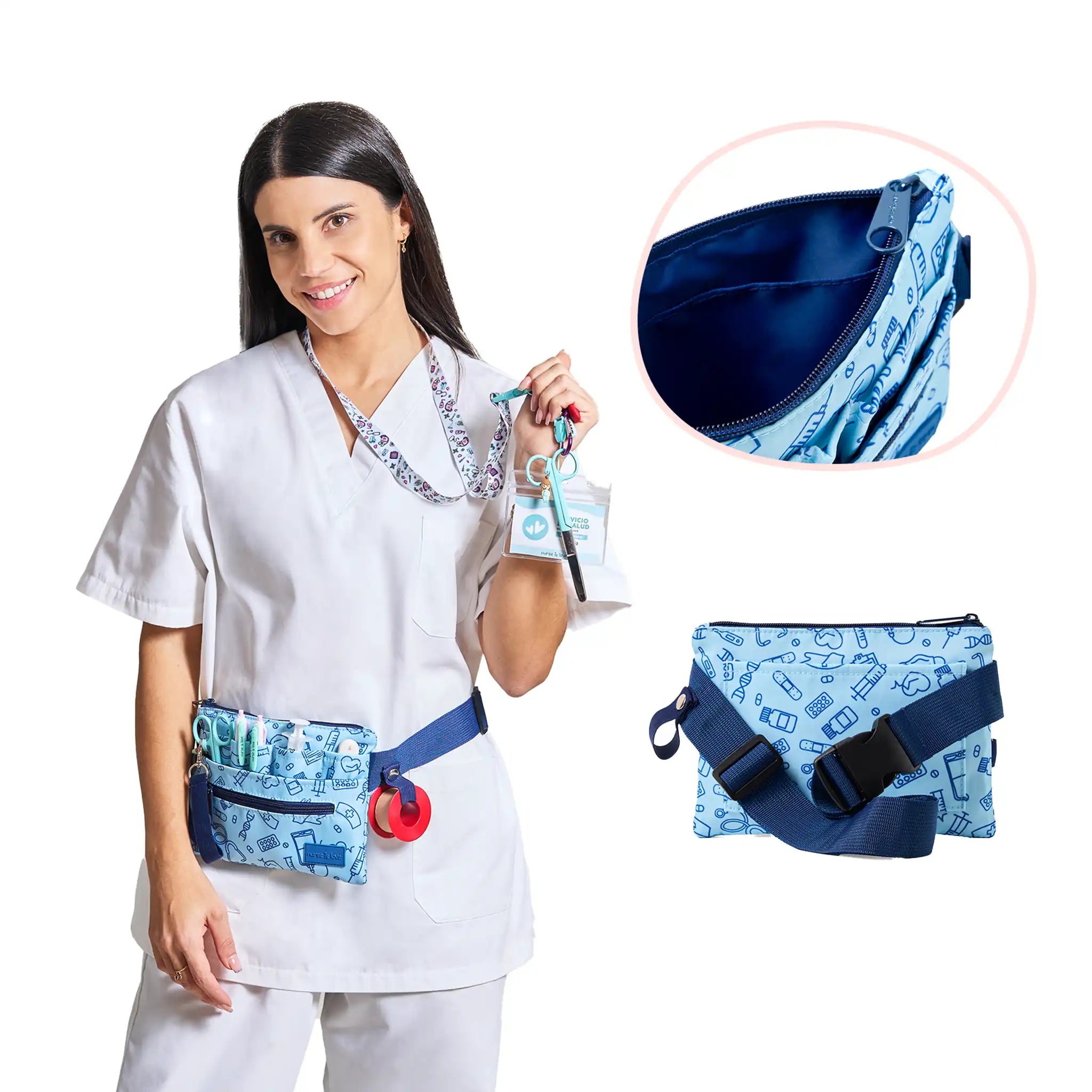 Organizador Riñonera Horizontal Unisex de Nurse is Love para enfermería y sanidad