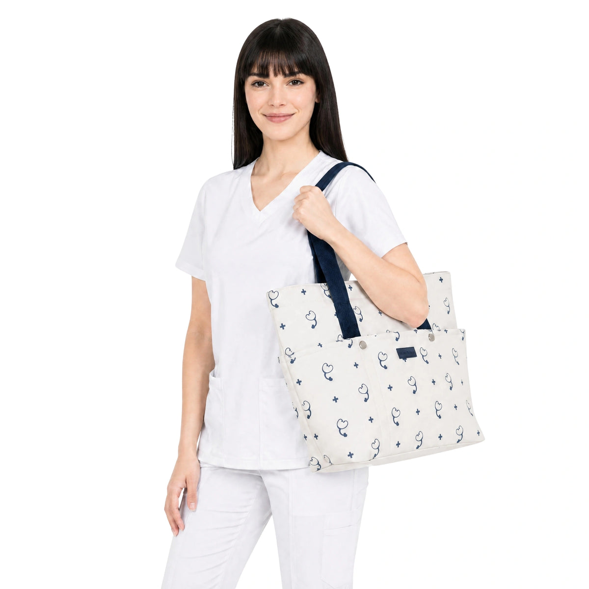 Bolso Beige Estetoscopio de Nurse is Love para enfermería y sanidad