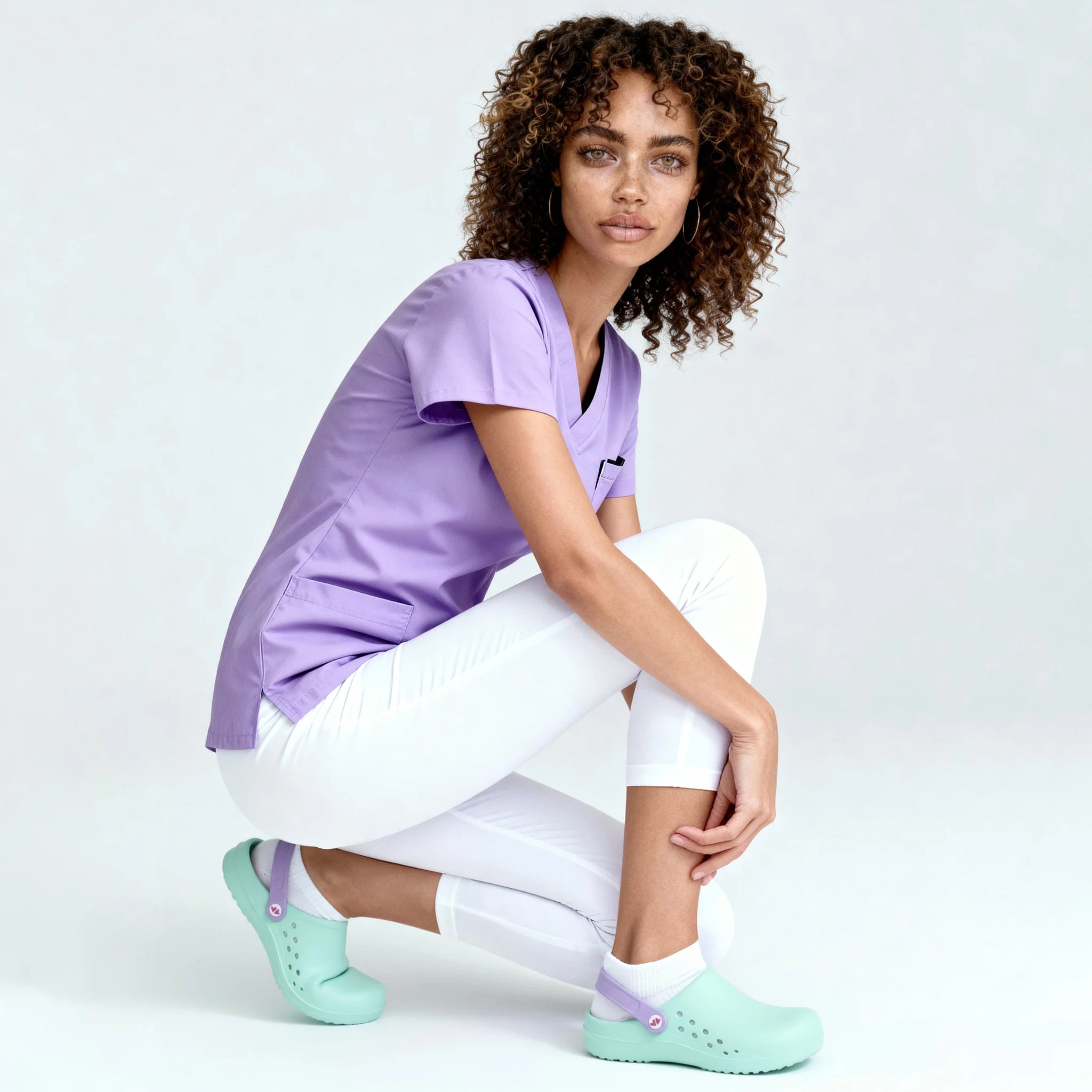 Zuecos para Enfermeras Aqua de Nurse is Love para enfermería y sanidad