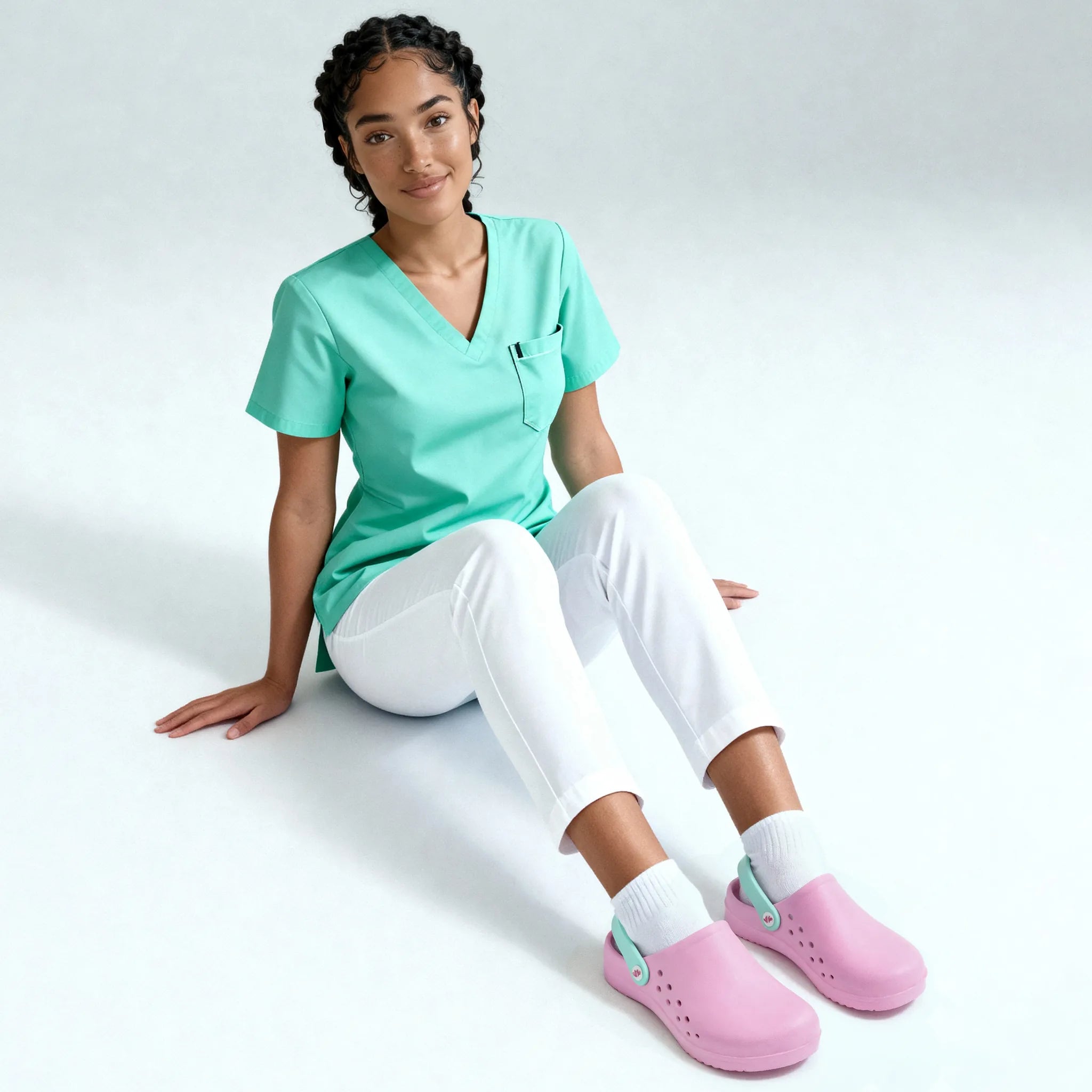 Zuecos para Enfermeras Rosa de Nurse is Love para enfermería y sanidad