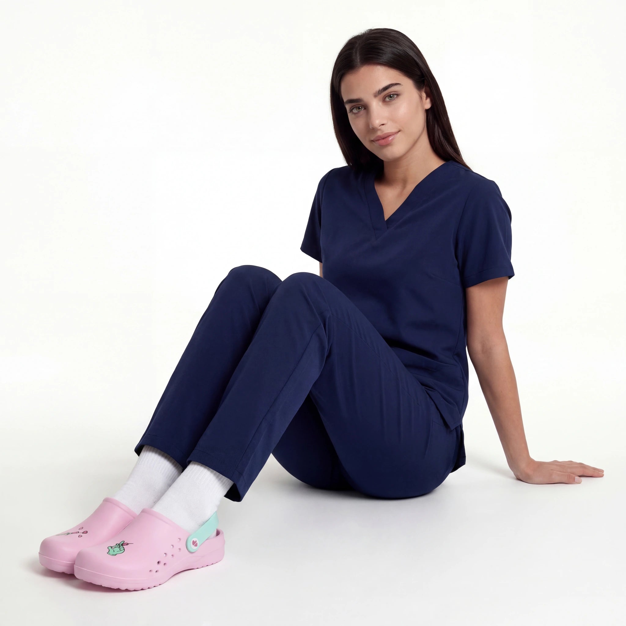 Zuecos para Enfermeras Rosa Jeringa de Nurse is Love para enfermería y sanidad