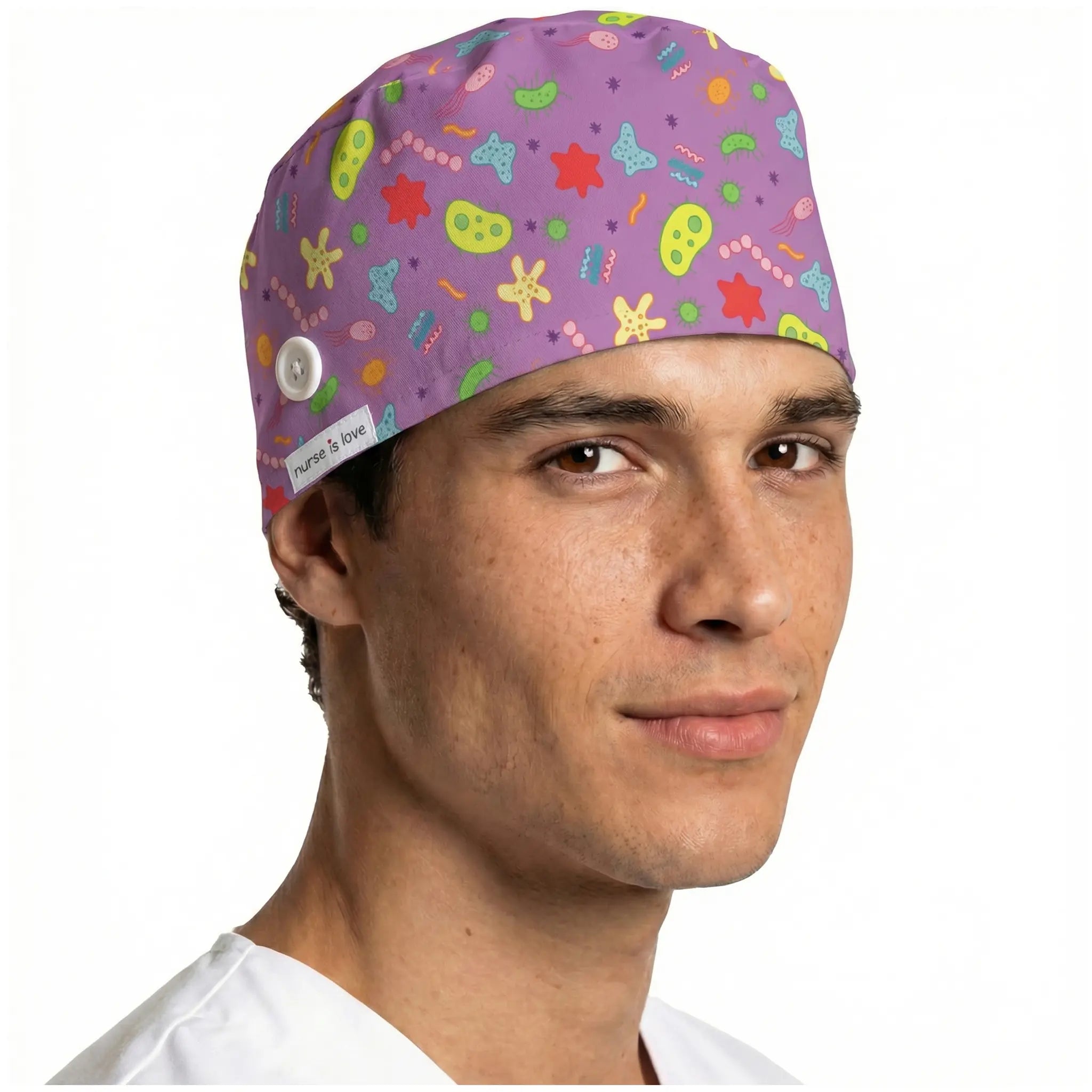 Gorro Microorganismos para Enfermeras de Nurse is Love para enfermería y sanidad