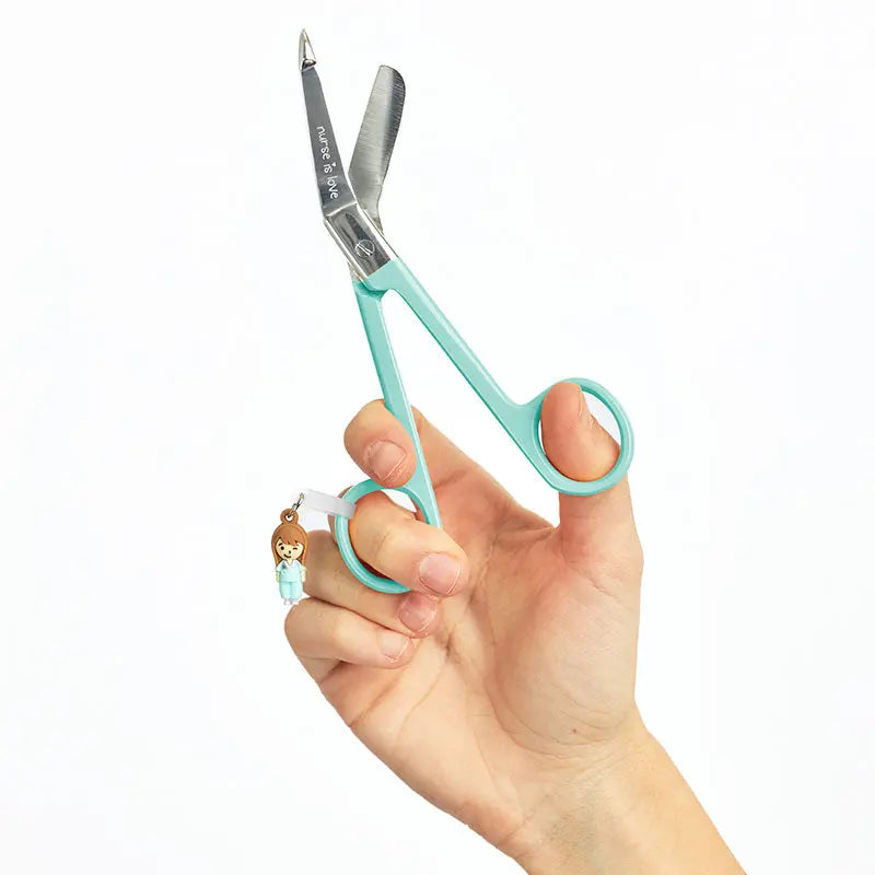 Set para Enfermera Organizador de Bolsillo - Tijeras Enfermeria Pico de Pato - Aqua de Nurse is Love para enfermería y sanidad