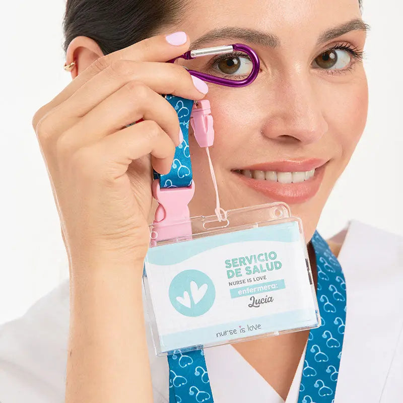 Set para Enfermera Lanyard - Tijeras Enfermeria Mayo - Estetoscopio de Nurse is Love para enfermería y sanidad