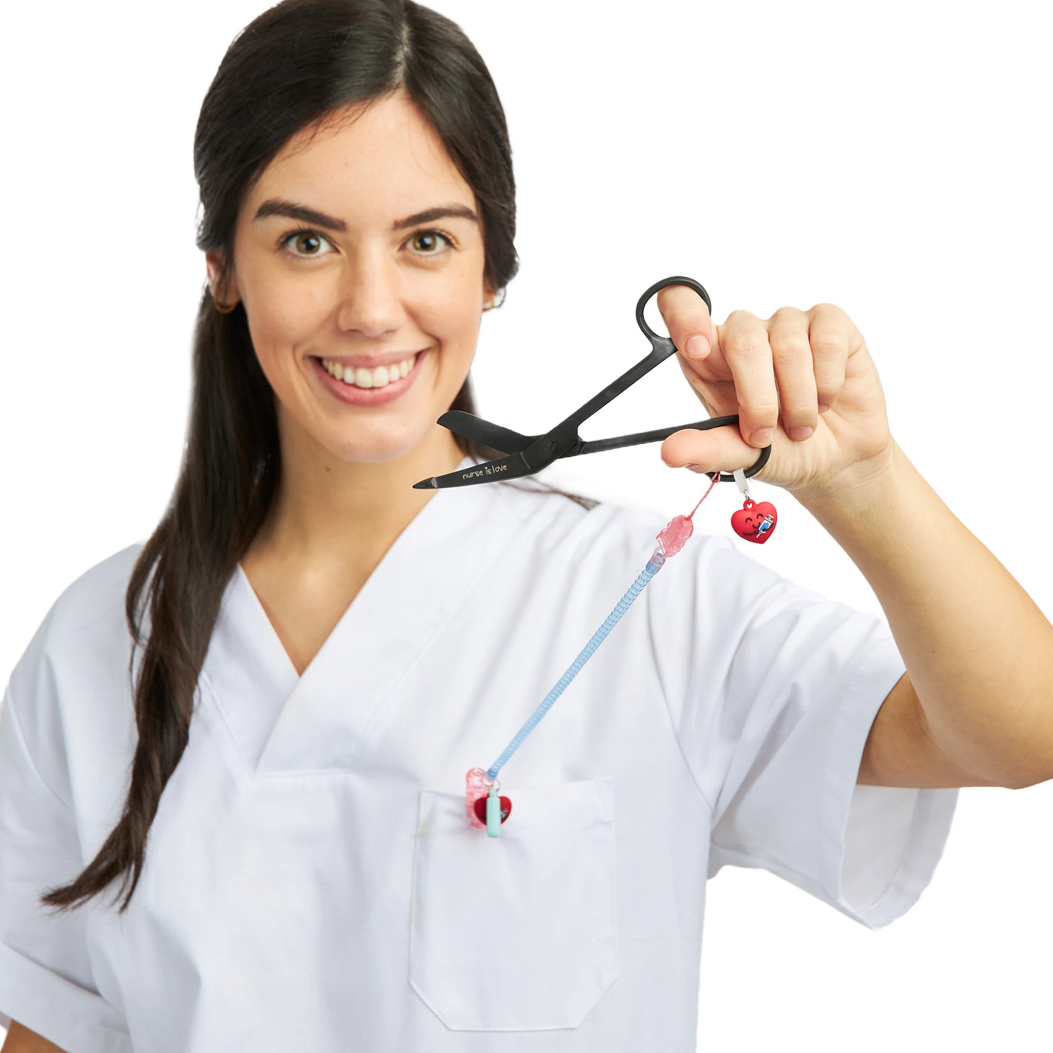 Tijeras Enfermería Pico de Pato Black de Nurse is Love para enfermería y sanidad