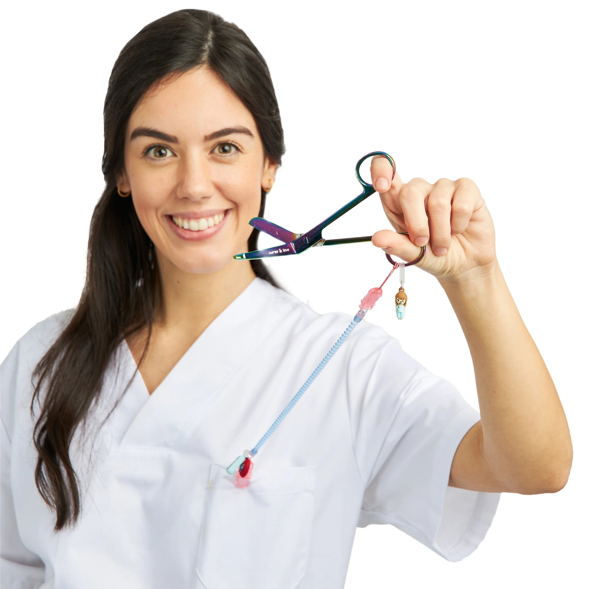 Tijeras Enfermería Pico de Pato Cromium para Zurdos de Nurse is Love para enfermería y sanidad