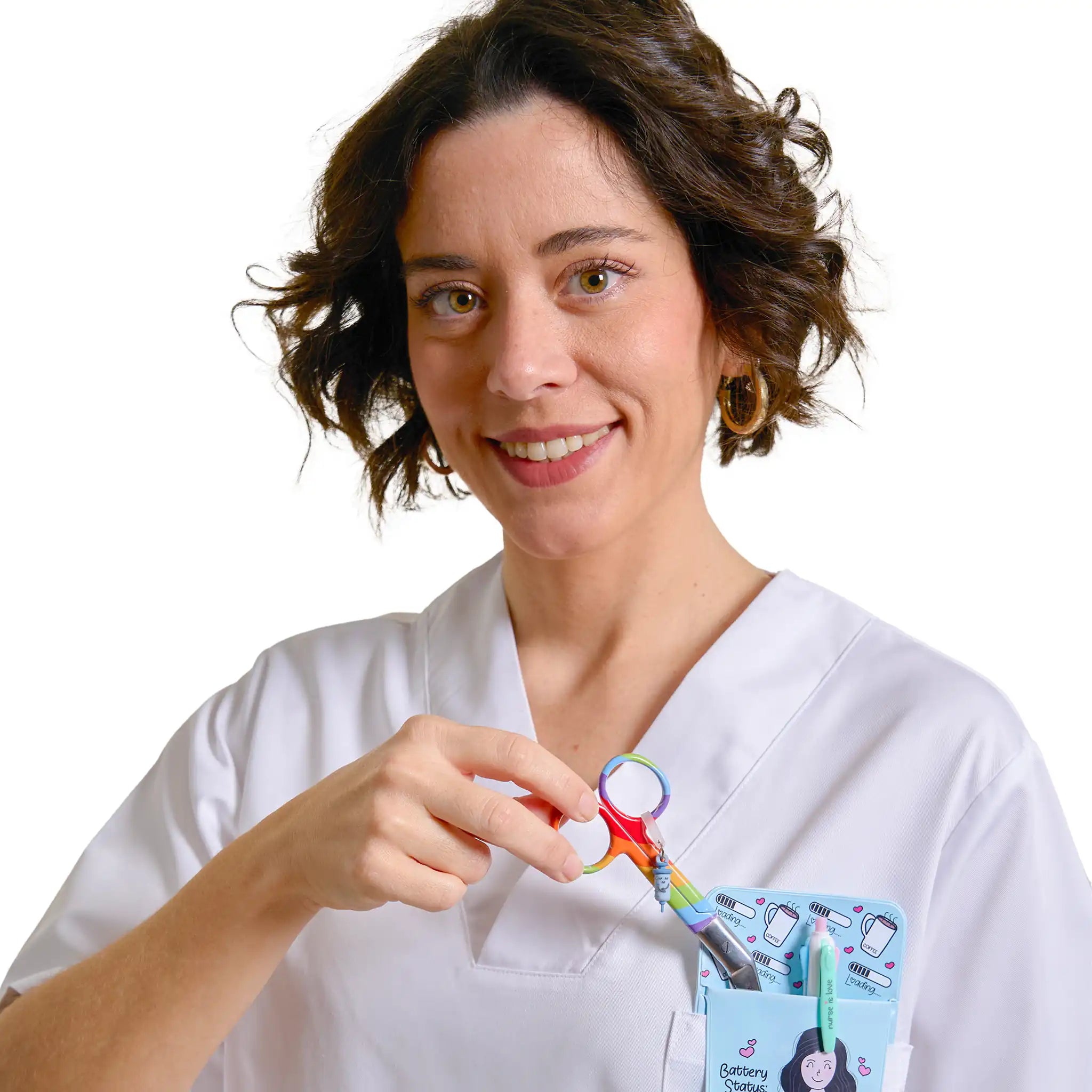 Tijeras Enfermería Pico de Pato LGBT de Nurse is Love para enfermería y sanidad