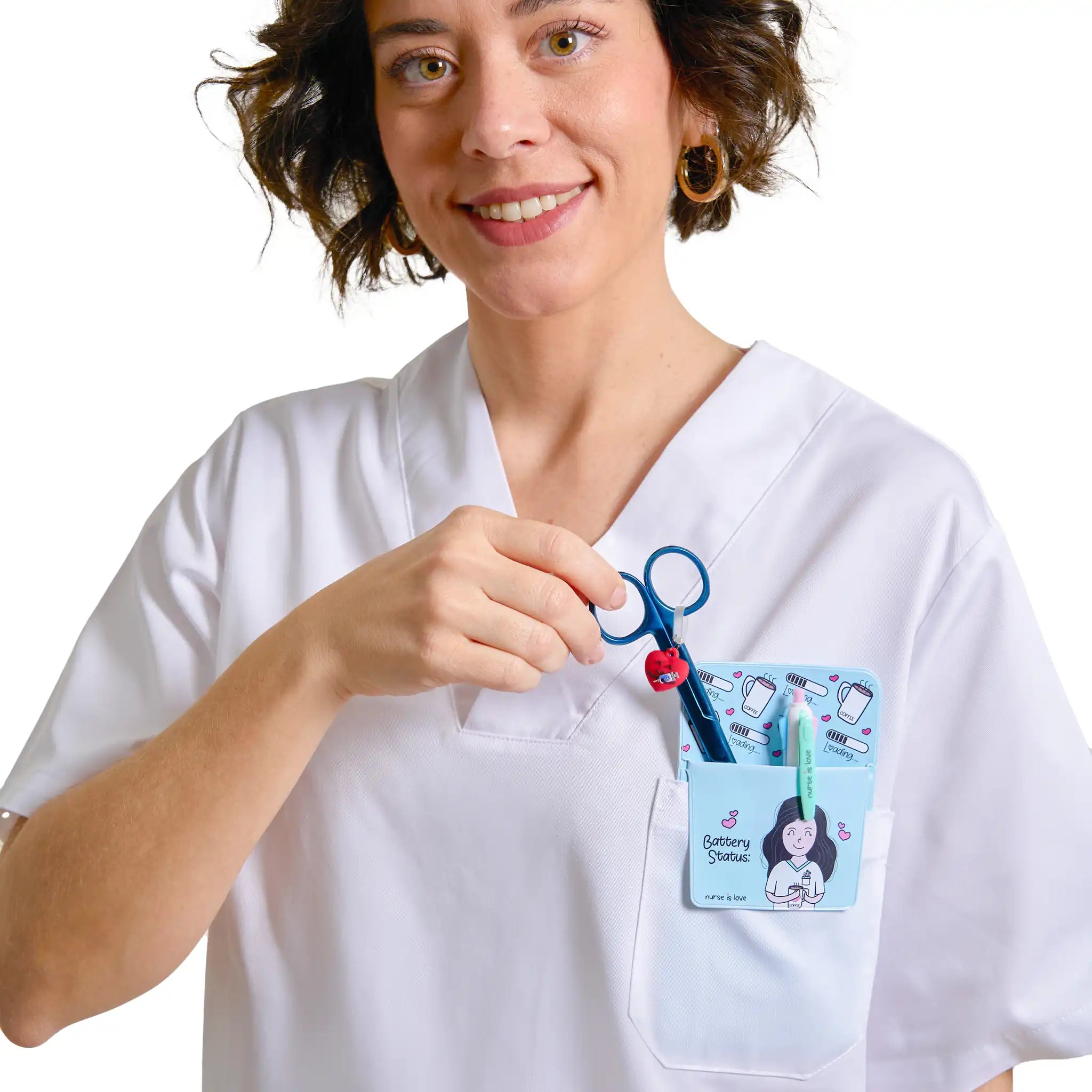 Tijeras Enfermería Mayo Cromium Azul de Nurse is Love para enfermería y sanidad