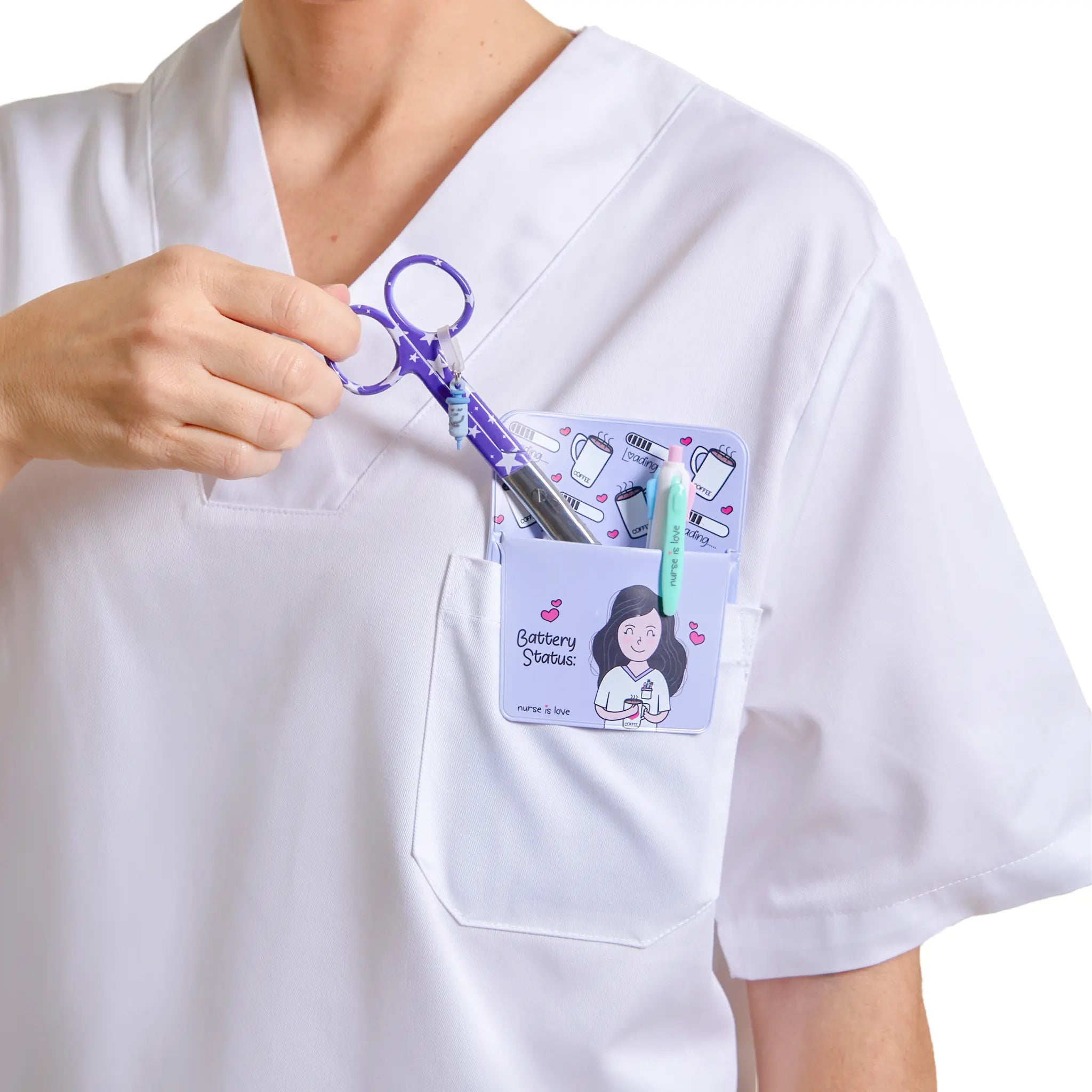 Tijeras Enfermería Mayo Estrellas Azul de Nurse is Love para enfermería y sanidad
