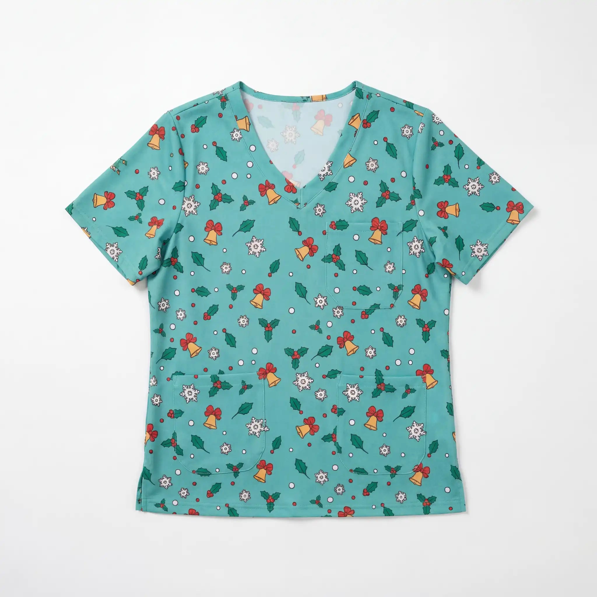 Casaca Aqua Navidad de Nurse is Love para enfermería y sanidad