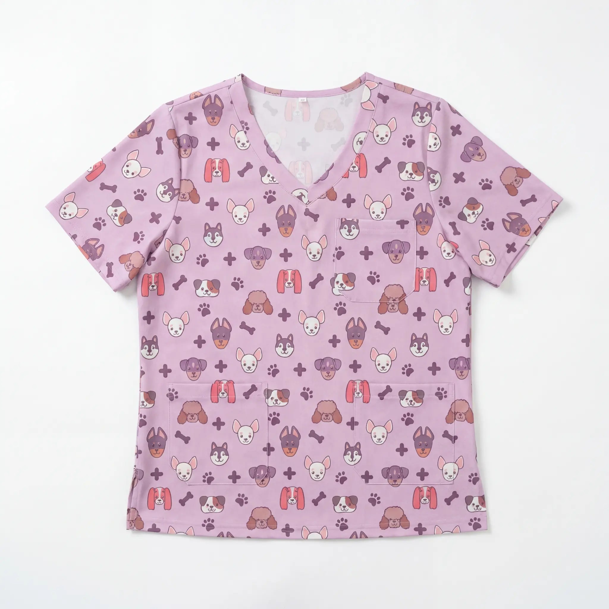 Casaca Clínica Morada de Nurse is Love para enfermería y sanidad