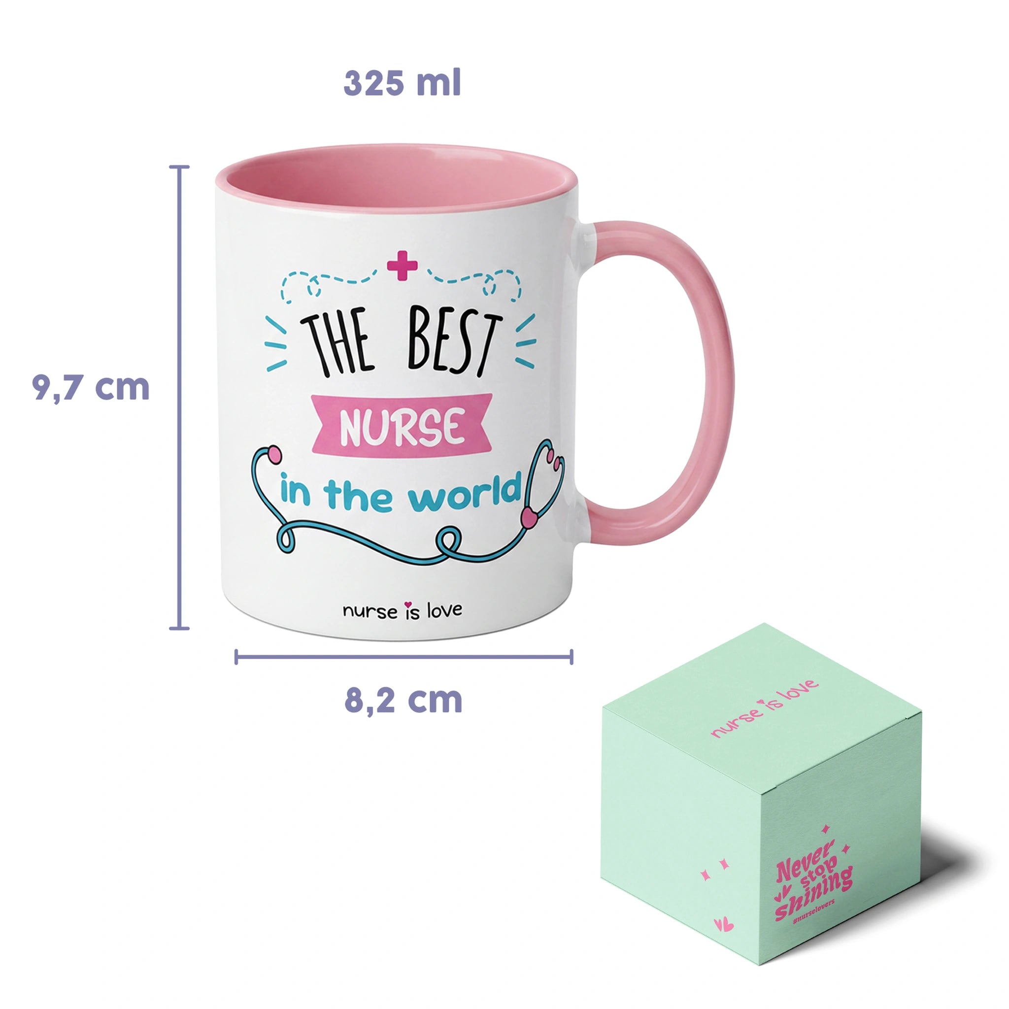Taza para Enfermeras de Nurse is Love para enfermería y sanidad