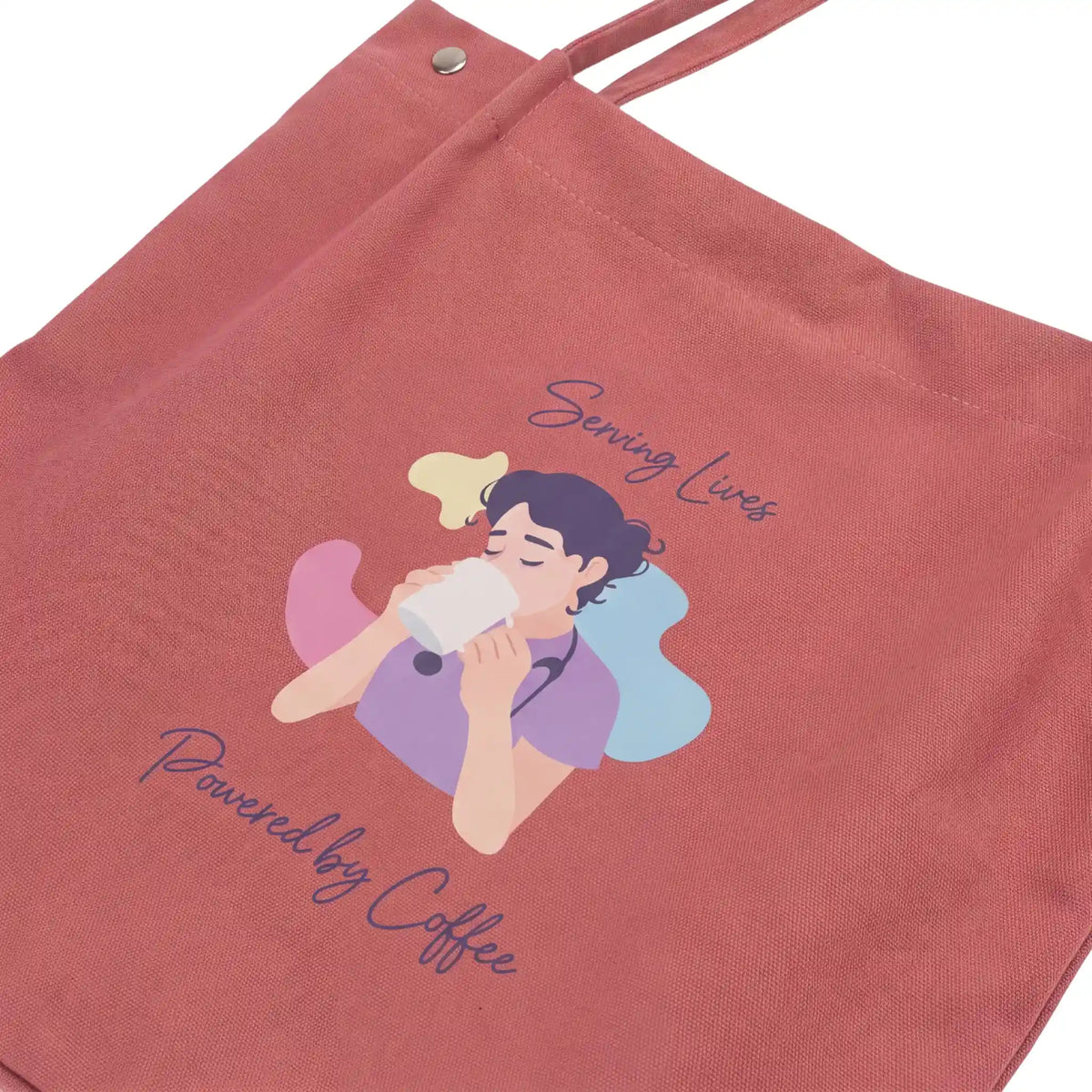 Tote Bag para Enfemeras Naranja de Nurse is Love para enfermería y sanidad