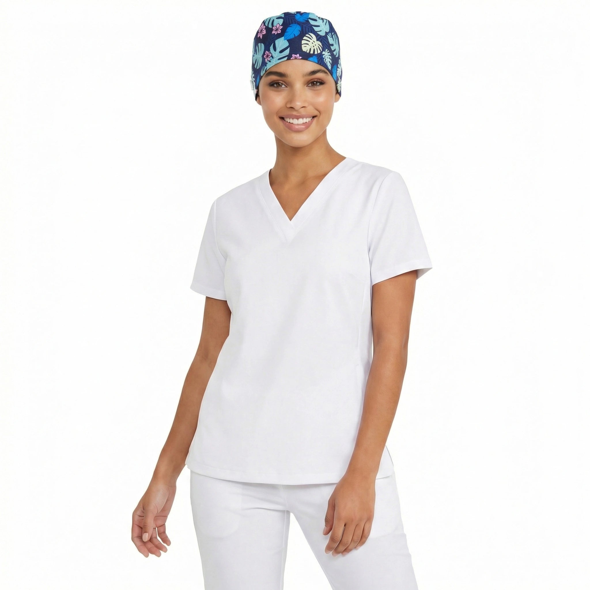 Gorro Hojas Navy para Enfermeras de Nurse is Love para enfermería y sanidad