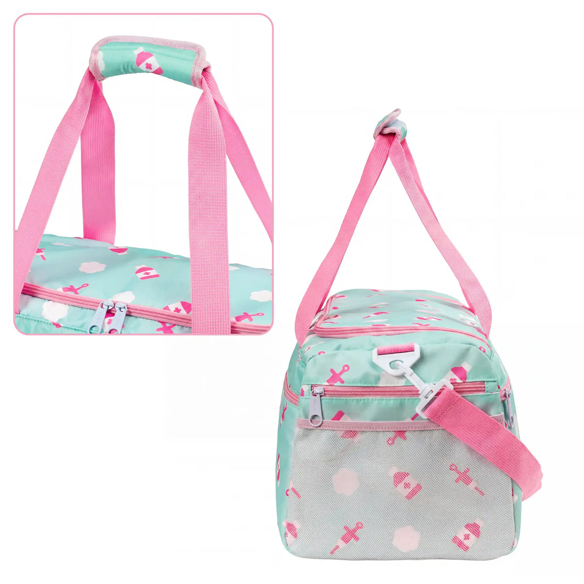 Bolso Deportivo para Enfemeras Aqua Nubes de Nurse is Love para enfermería y sanidad