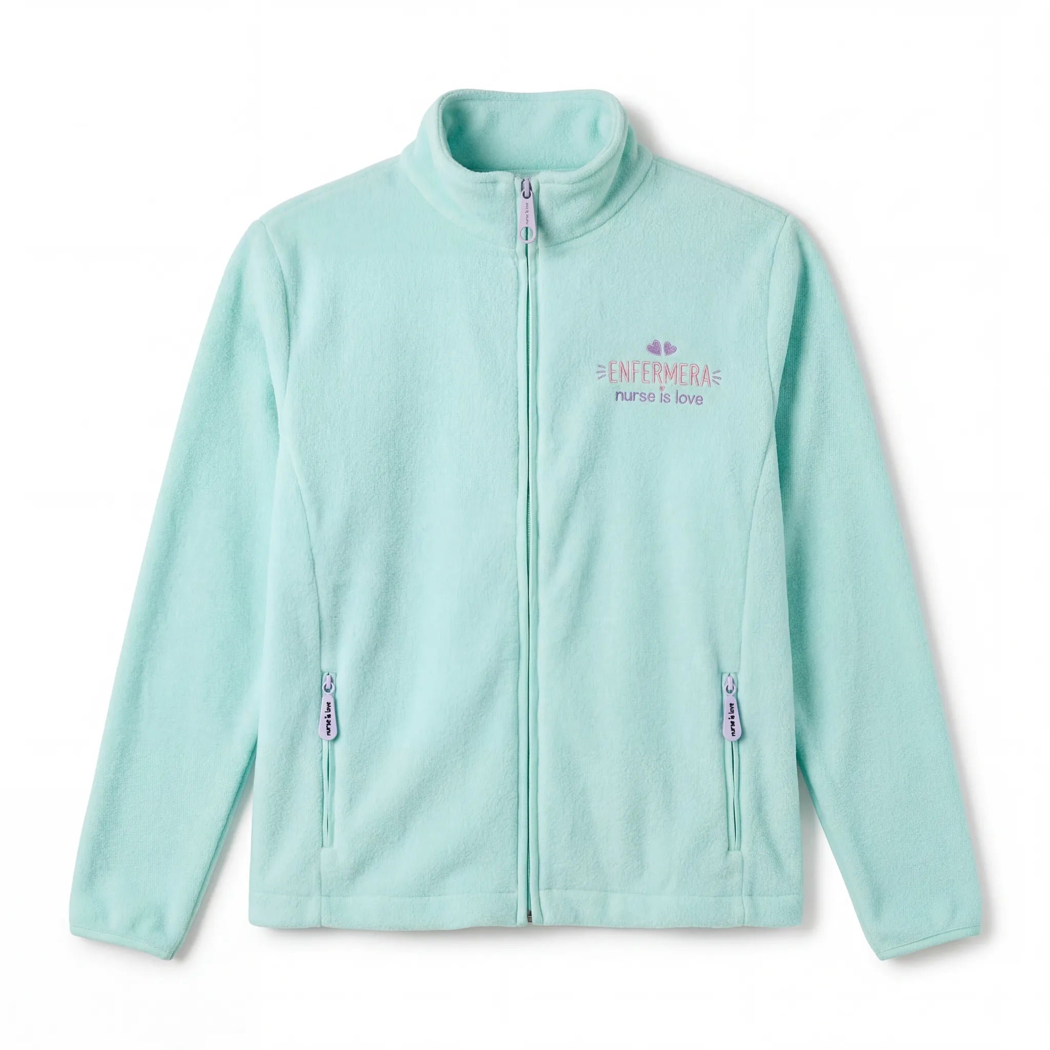Chaqueta Polar Aqua para Enfermeras de Nurse is Love para enfermería y sanidad