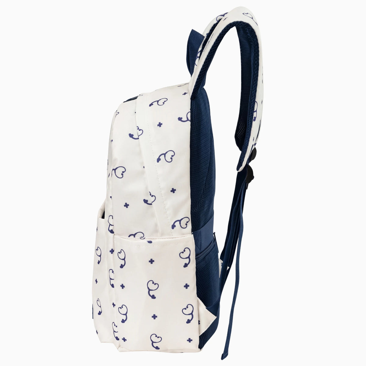 Mochila para Enfermeras Beige Estetoscopio de Nurse is Love para enfermería y sanidad