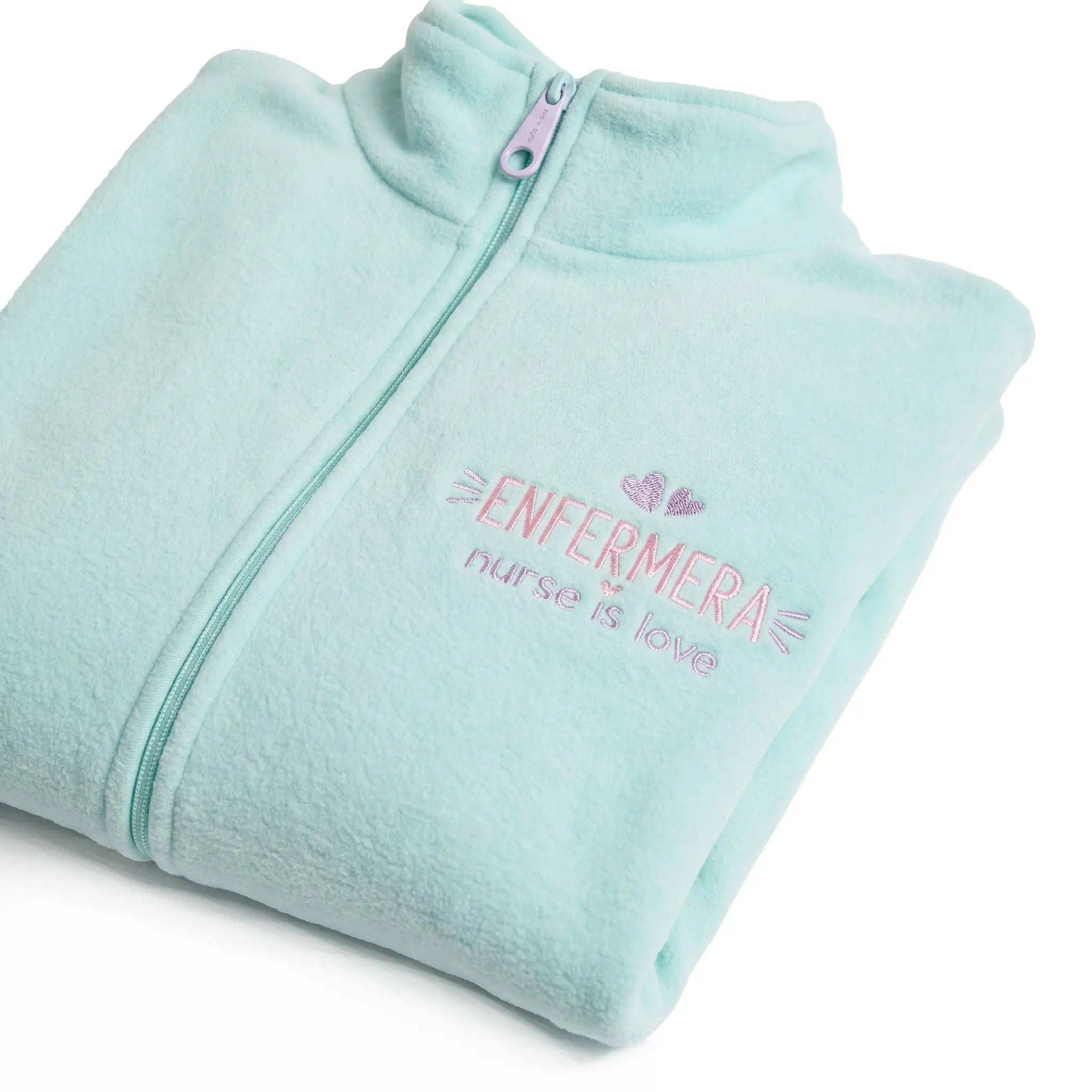 Chaqueta Polar Aqua para Enfermeras de Nurse is Love para enfermería y sanidad