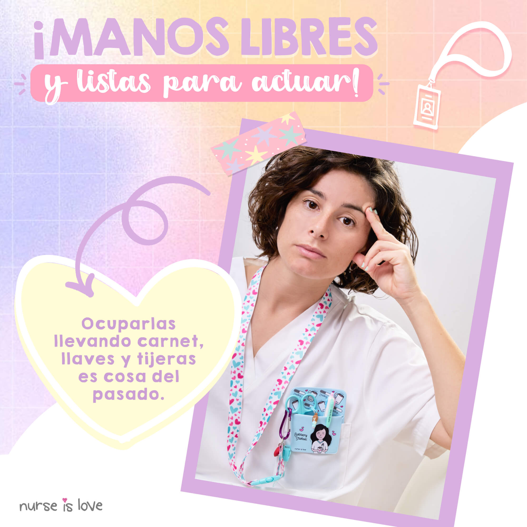 Lanyard Aqua Corazones