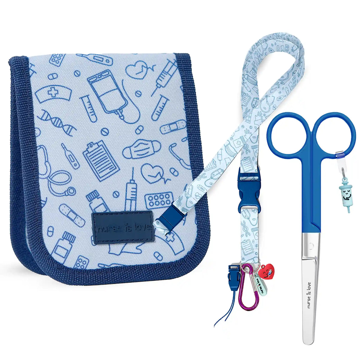 Set para Enfermera Organizador de Bolsillo - Lanyard con Tijeras Enfermeria Mayo - Unisex de Nurse is Love para enfermería y sanidad