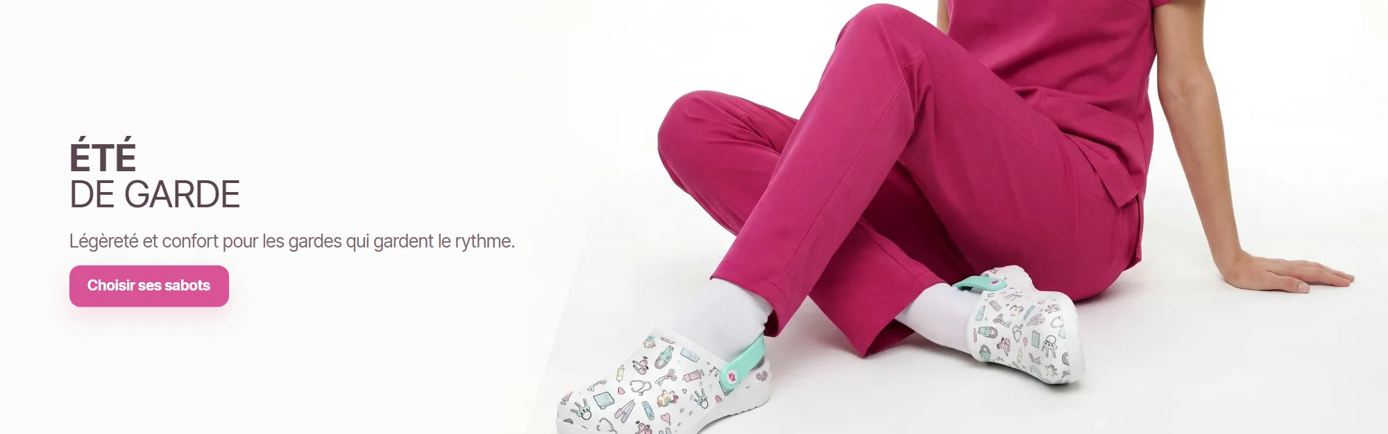 Localized desktop home banner for Nurse is Love clogs