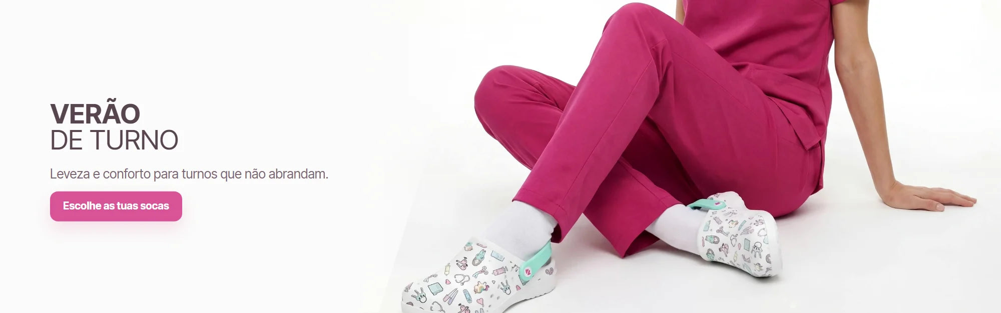 Localized desktop home banner for Nurse is Love clogs